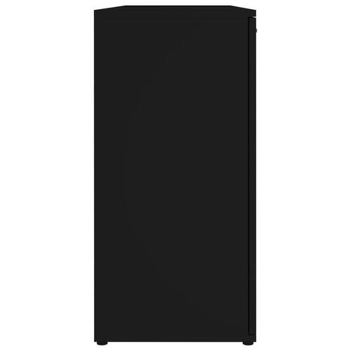 Skænk 120x35,5x75 cm spånplade sort