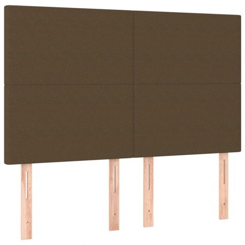 Kontinentalseng med madras 180×200 cm - stof, mørkebrun