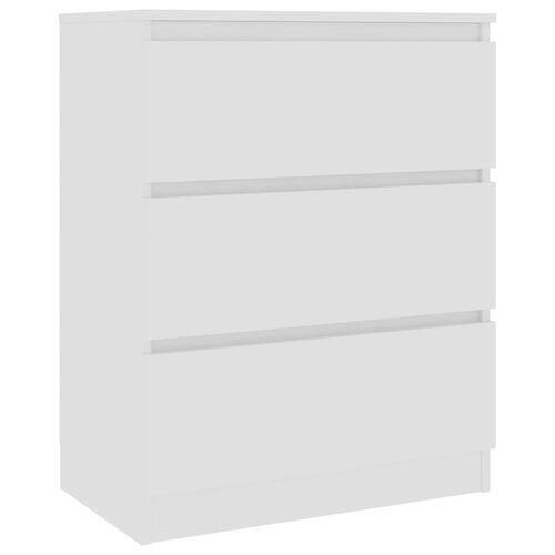 Skænk 60x35x76 cm konstrueret træ hvid