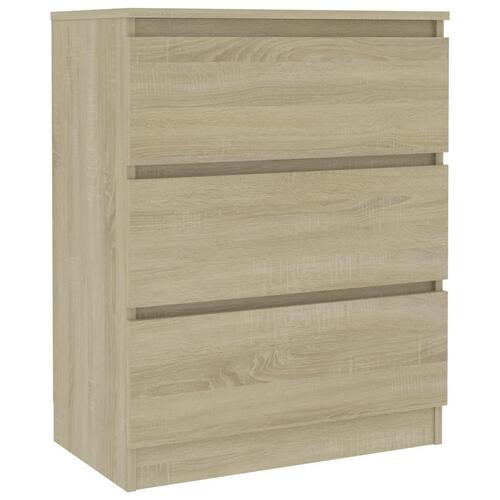 Skænk 60x35x76 cm konstrueret træ sonoma-eg