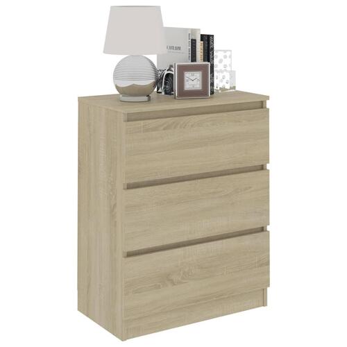 Skænk 60x35x76 cm konstrueret træ sonoma-eg