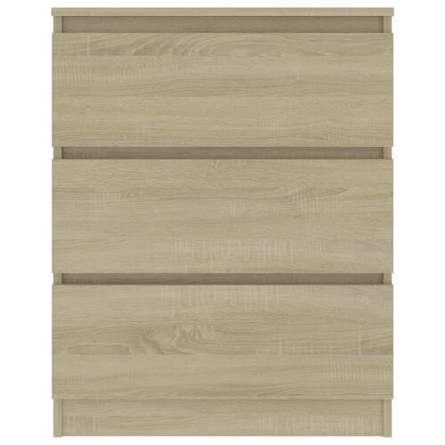 Skænk 60x35x76 cm konstrueret træ sonoma-eg
