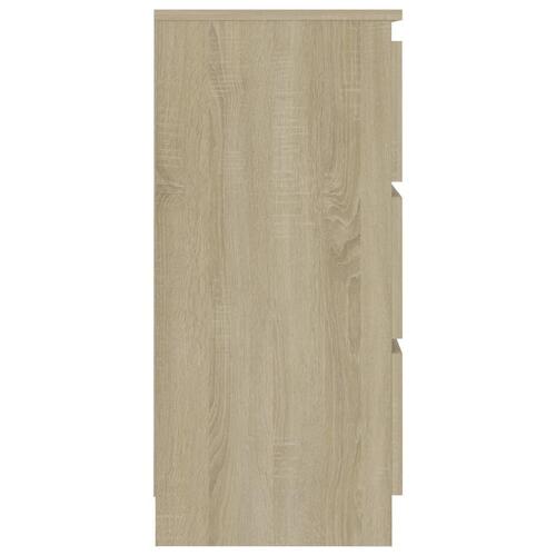 Skænk 60x35x76 cm konstrueret træ sonoma-eg
