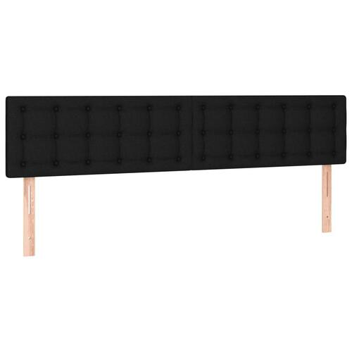 Kontinentalseng med madras 160x200 cm stof sort