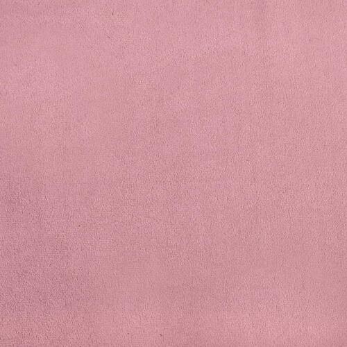 Lænestol 62x79x79 cm velour lyserød