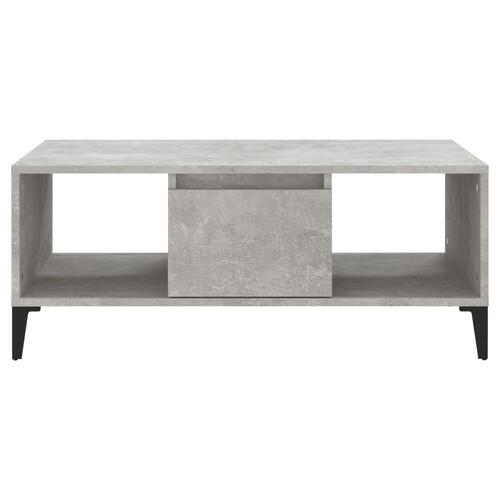 Sofabord 90x50x36,5 cm konstrueret træ betongrå