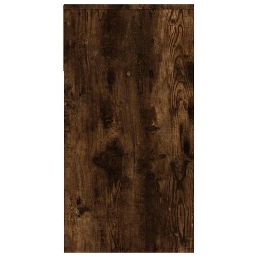 Konsolbord 100x39x75 cm konstrueret træ røget egetræsfarve