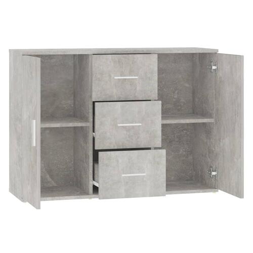 Skænk 91x29,5x65 cm konstrueret træ betongrå
