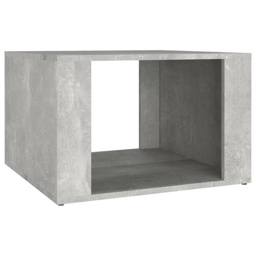 Sengebord 57x55x36 cm konstrueret træ betongrå