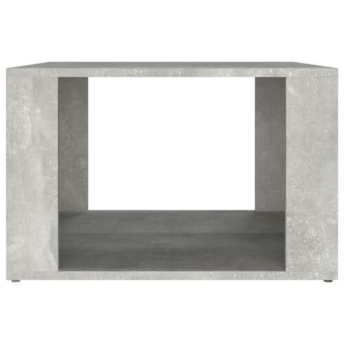 Sengebord 57x55x36 cm konstrueret træ betongrå