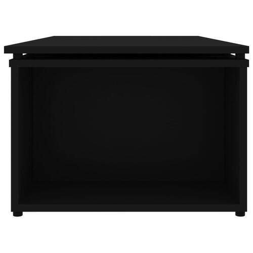 Sofabord 150x50x35 cm konstrueret træ sort