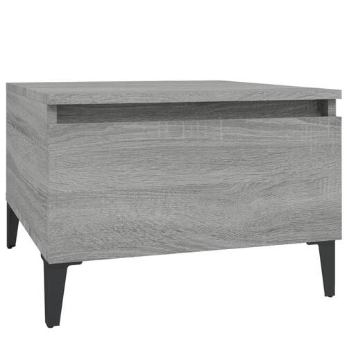 Sideborde 2 stk. 50x46x35 cm konstrueret træ grå sonoma-eg