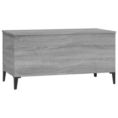 Sofabord 90x44,5x45 cm konstrueret træ sonoma-eg grå