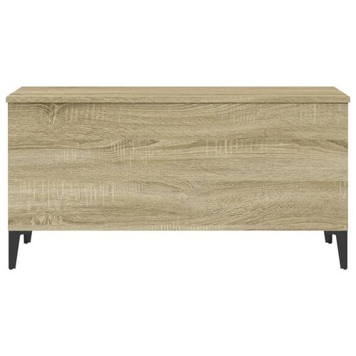 Sofabord 90x44,5x45 cm konstrueret træ sonoma-eg