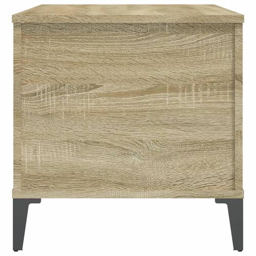 Sofabord 90x44,5x45 cm konstrueret træ sonoma-eg