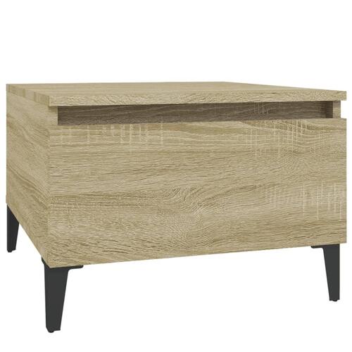 Sideborde 2 stk. 50x46x35 cm konstrueret træ sonoma-eg