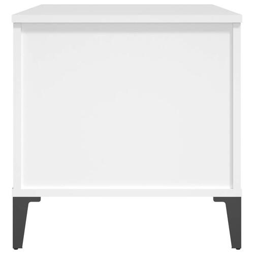 Sofabord 90x44,5x45 cm konstrueret træ hvid