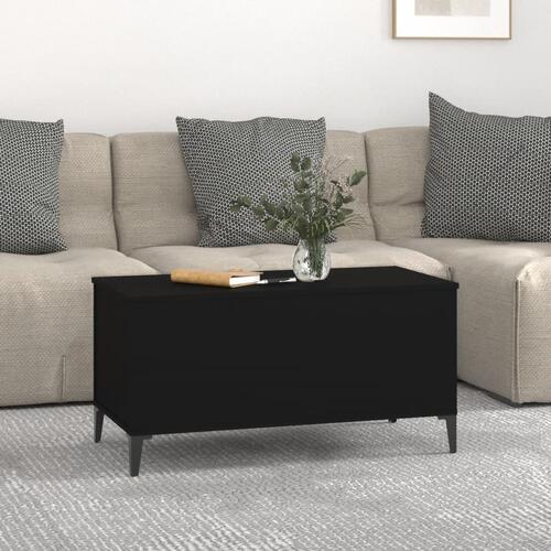 Sofabord 90x44,5x45 cm konstrueret træ sort