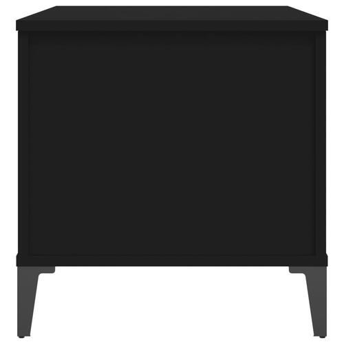 Sofabord 90x44,5x45 cm konstrueret træ sort