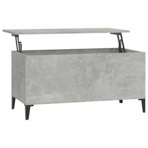 Sofabord 90x44,5x45 cm konstrueret træ betongrå