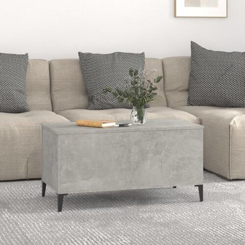 Sofabord 90x44,5x45 cm konstrueret træ betongrå
