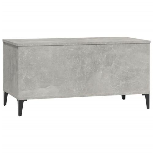 Sofabord 90x44,5x45 cm konstrueret træ betongrå