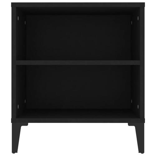 Tv-bord 102x44,5x50 cm konstrueret træ sort