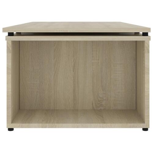 Sofabord 150x50x35 cm konstrueret træ sonoma-eg