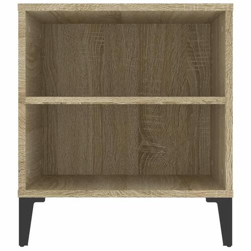 Tv-bord 102x44,5x50 cm konstrueret træ sonoma-eg