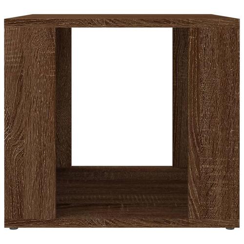Sengebord 41x40x36 cm konstrueret træ brun egetræsfarve