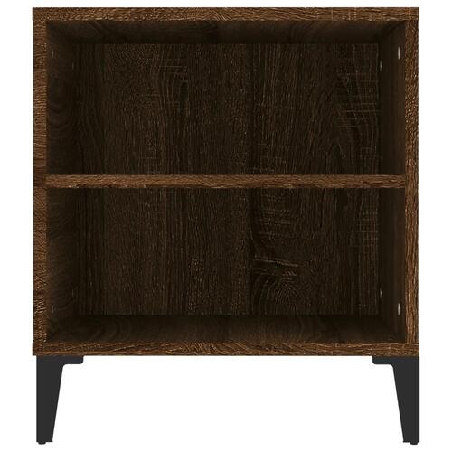 Tv-bord 102x44,5x50 cm konstrueret træ brun egetræsfarve