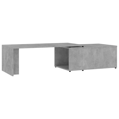 Sofabord 150x50x35 cm konstrueret træ betongrå
