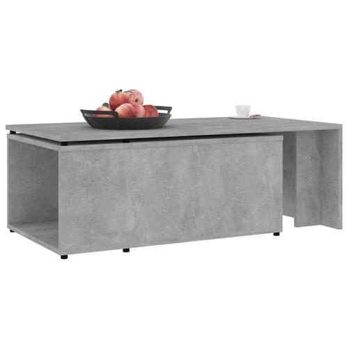 Sofabord 150x50x35 cm konstrueret træ betongrå