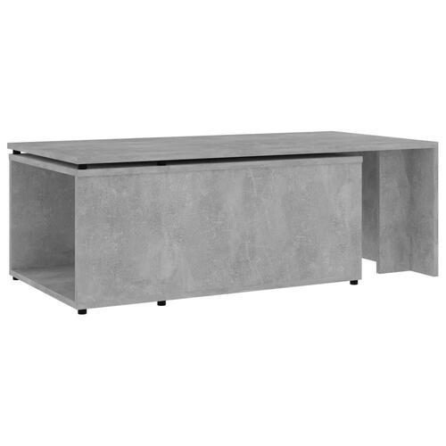Sofabord 150x50x35 cm konstrueret træ betongrå