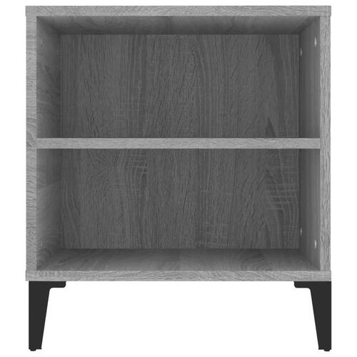 Tv-bord 102x44,5x50 cm konstrueret træ grå sonoma-eg