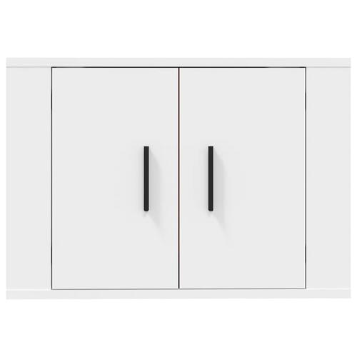 Væghængt tv-skab 57x34,5x40 cm hvid