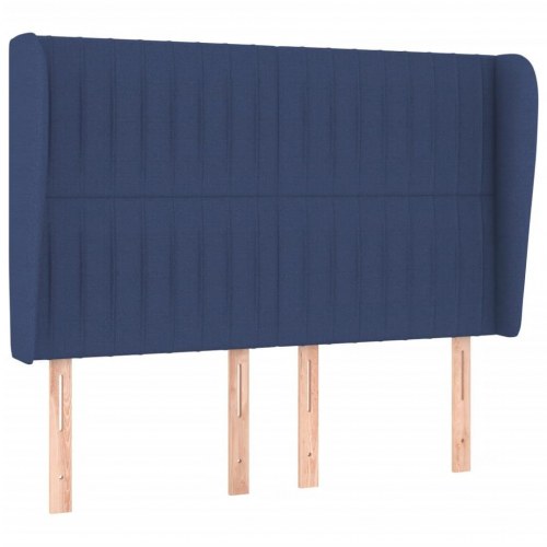 Kontinentalseng med madras 140×190 cm - stof, blå