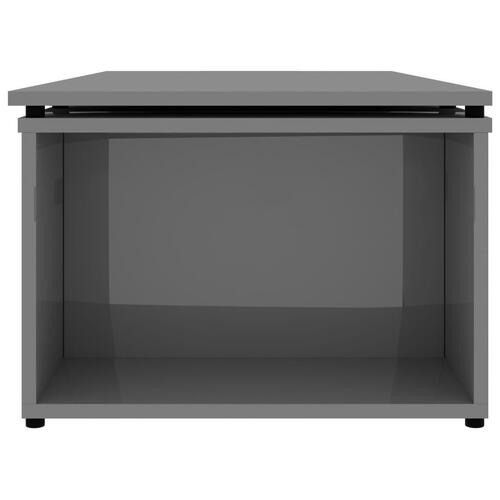 Sofabord 150x50x35 cm konstrueret træ grå højglans