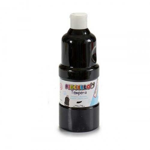 Tempera-maling - Sort, 400 ml (6 stk.)
