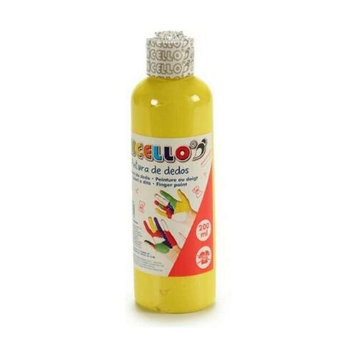 Fingermaling 200 ml Gul 12 enheder