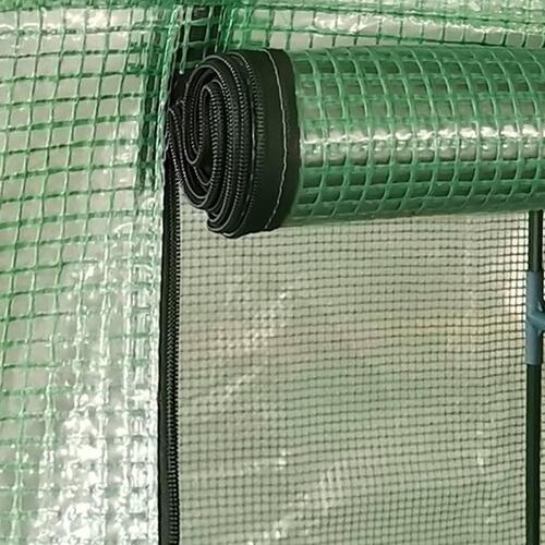 Drivhus med stålramme 0,5 m² 1x0,5x1,9 m