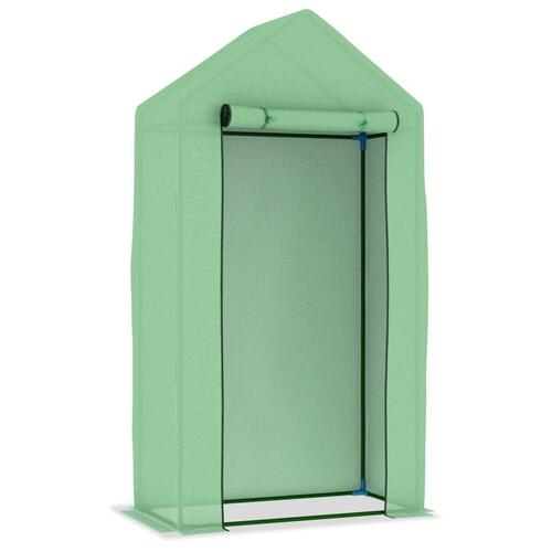 Drivhus med stålramme 0,5 m² 1x0,5x1,9 m