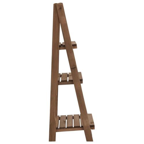 Plantestativ i 3 niveauer med tavle 40x30x90 cm fyrretræ
