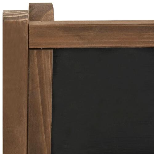 Plantestativ i 3 niveauer med tavle 40x30x90 cm fyrretræ