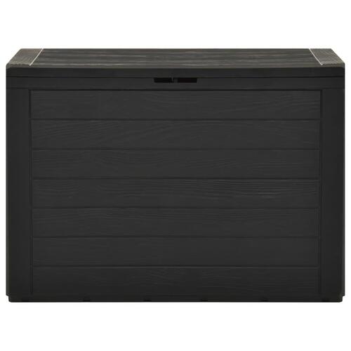 Opbevaringsboks til haven 78x44x55 cm antracitgrå