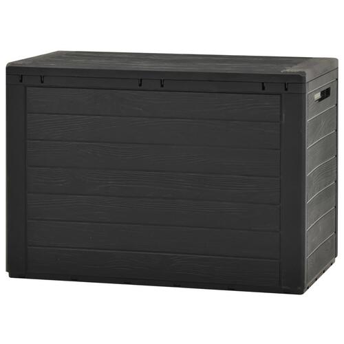 Opbevaringsboks til haven 78x44x55 cm antracitgrå