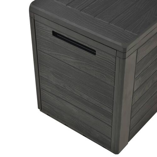Opbevaringsboks til haven 78x44x55 cm antracitgrå