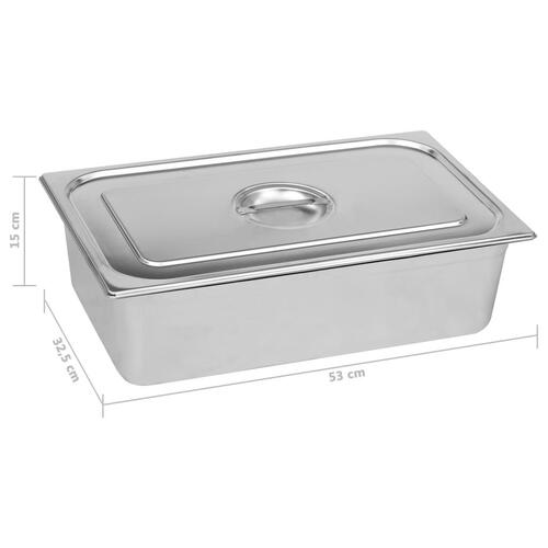 Au Bain Marie madvarmer 1500 W GN 1/1 rustfrit stål