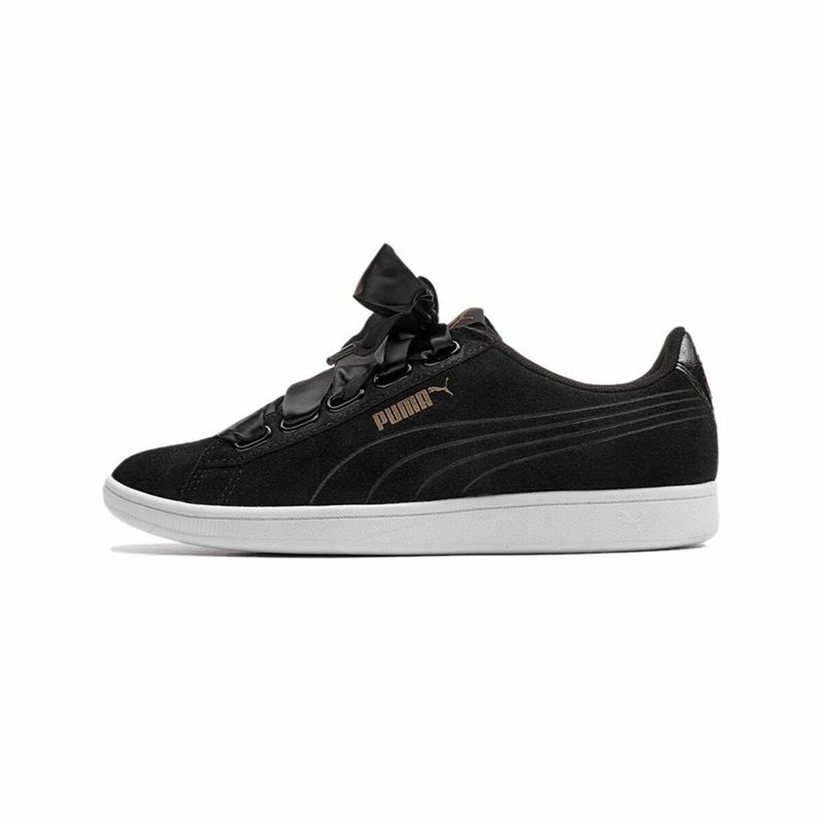 Sportssneakers til damer Puma Vikky Ribbon SD Sort 40