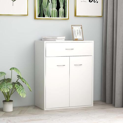Skænk 60x30x75 cm konstrueret træ hvid